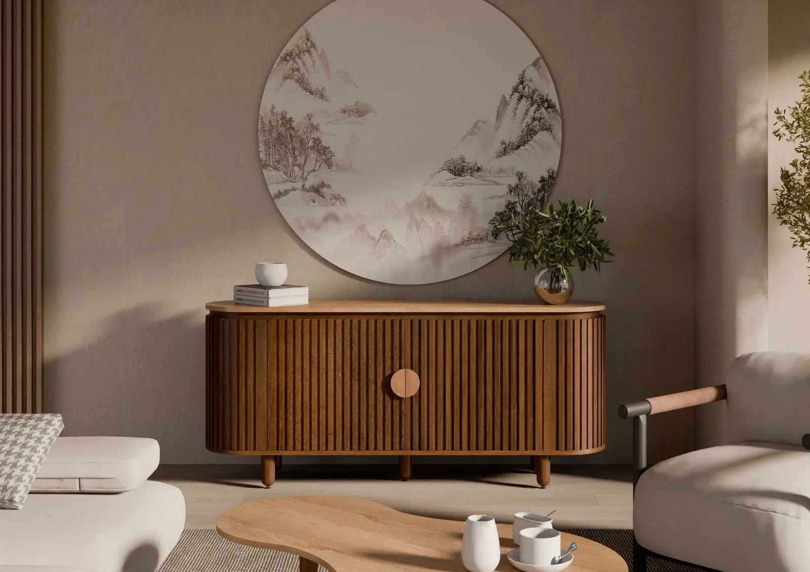 THE WOODEN CITY Solid Mango Wood Chest of Drawers #112(HONEY)