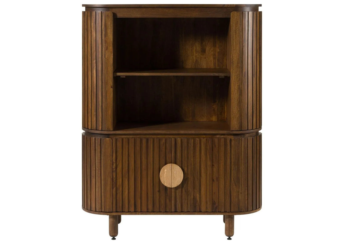 THE WOODEN CITY Solid Mango Wood Sideboard #115(HONEY)