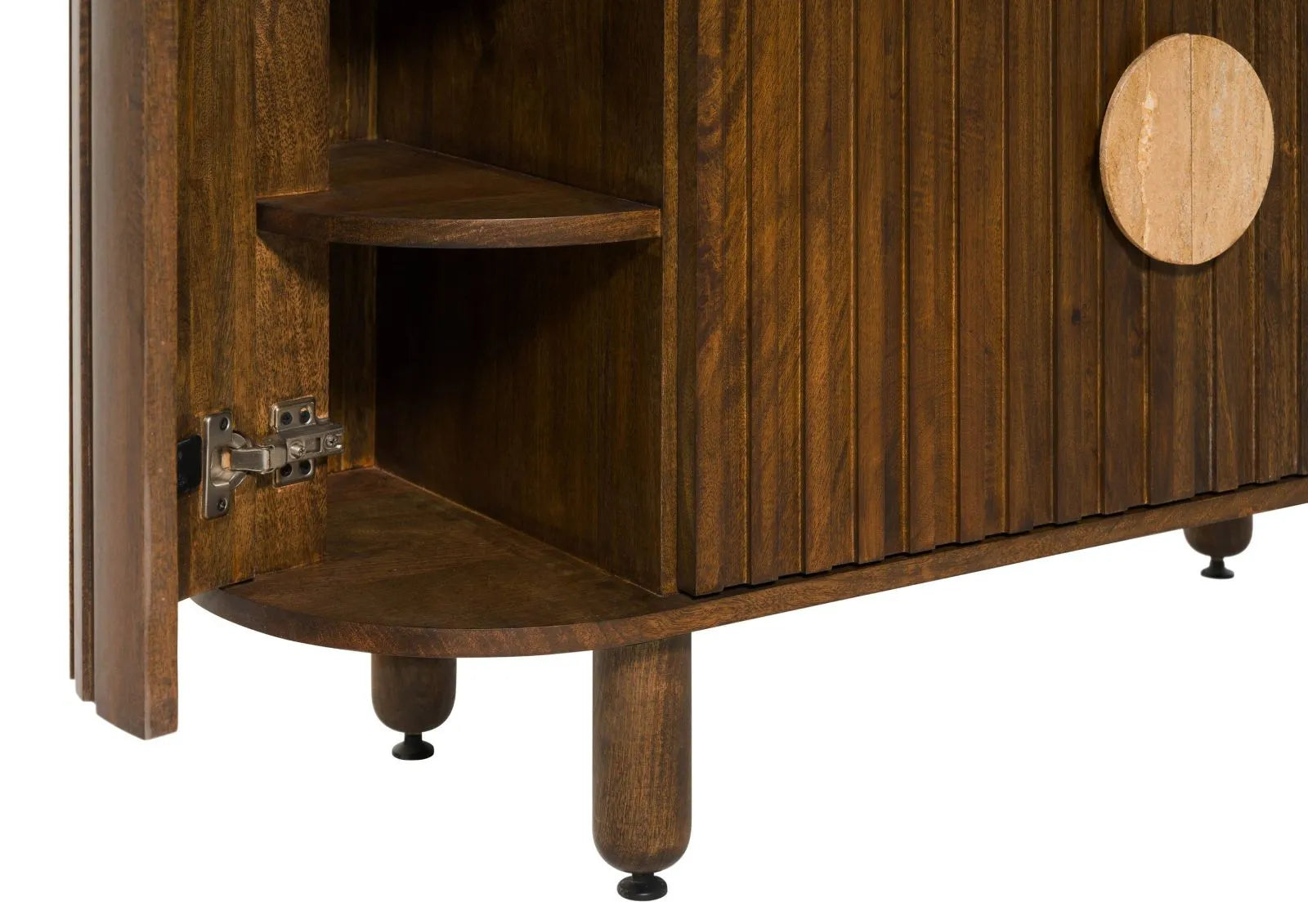 THE WOODEN CITY Solid Mango Wood Sideboard #115(HONEY)