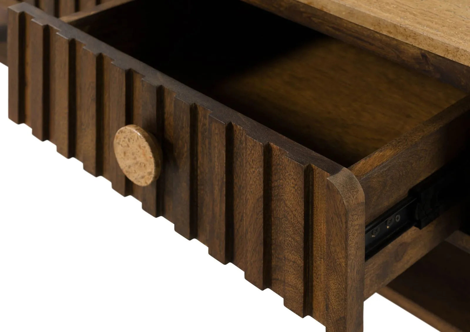 THE WOODEN CITY Solid Mango Wood Coffee Table #117(HONEY)