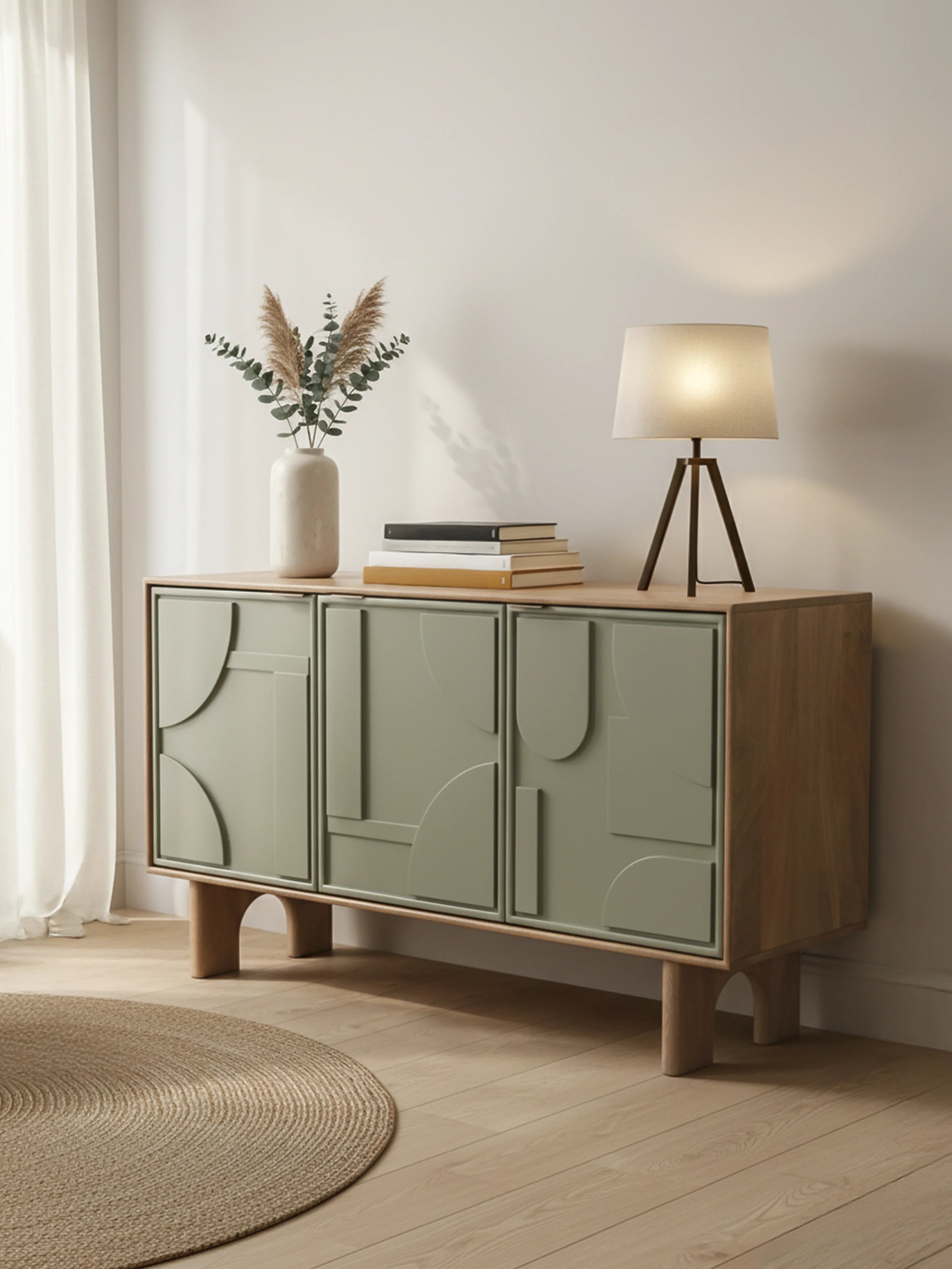 FableRoom collection Verde Three Door Sideboard