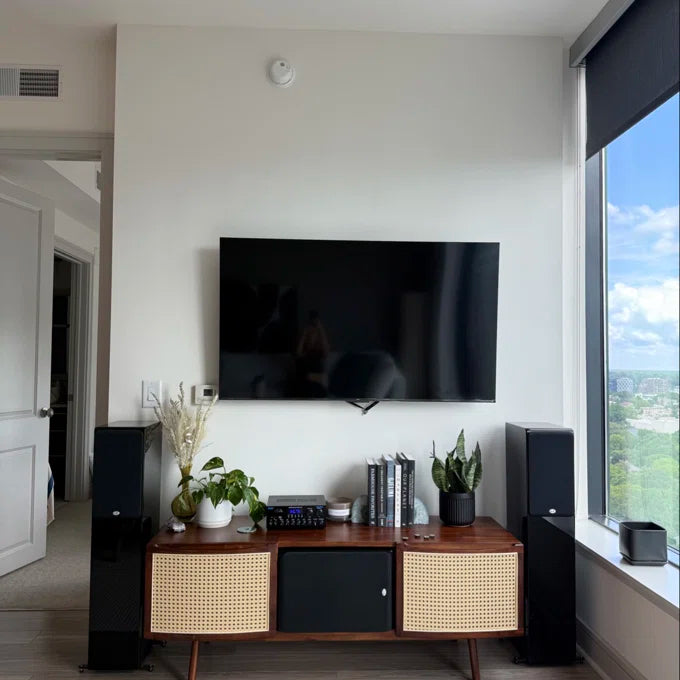 THE WOODEN CITY Solid Wood TV Entertainment Unit For Living Room & Bedroom Furniture