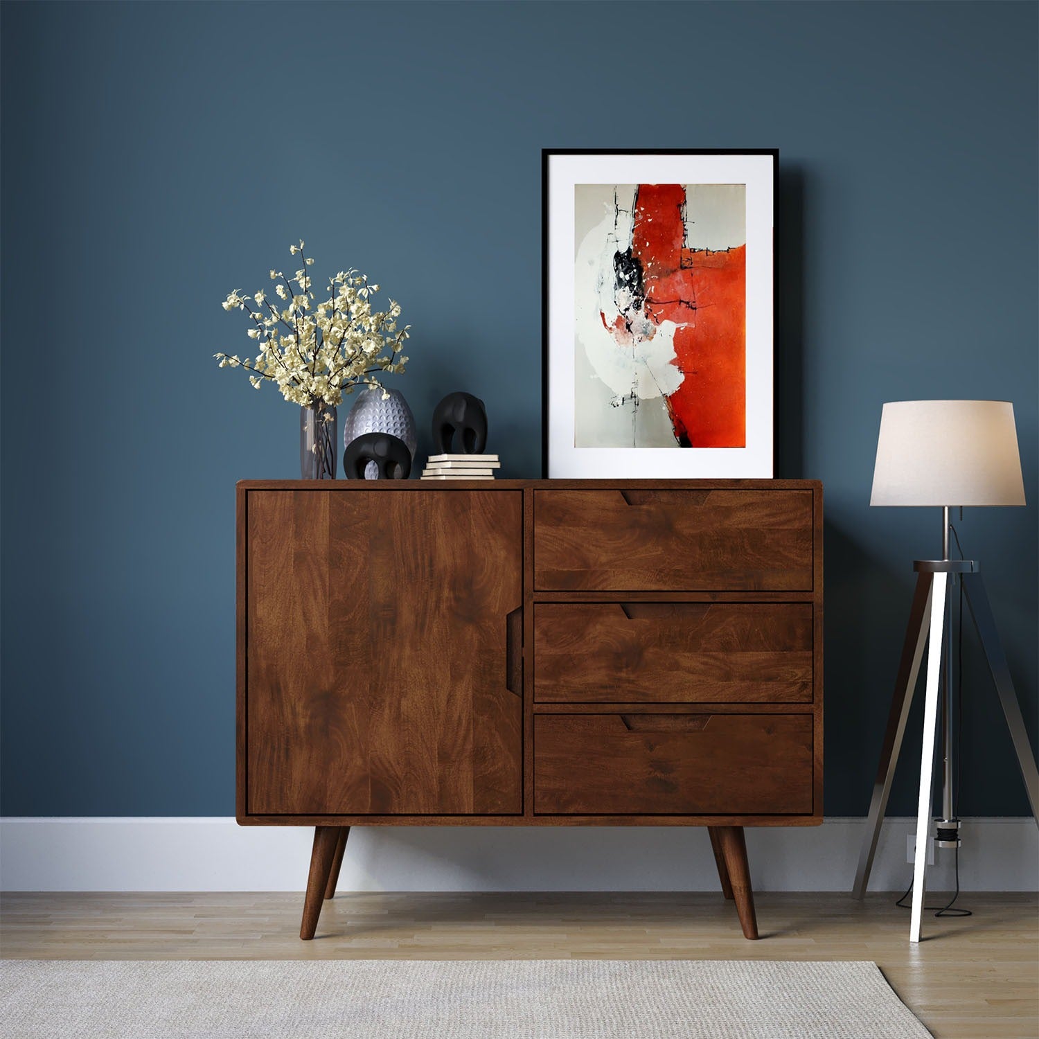 THE WOODEN CITY Oslo Walnut Mango Small Sideboard