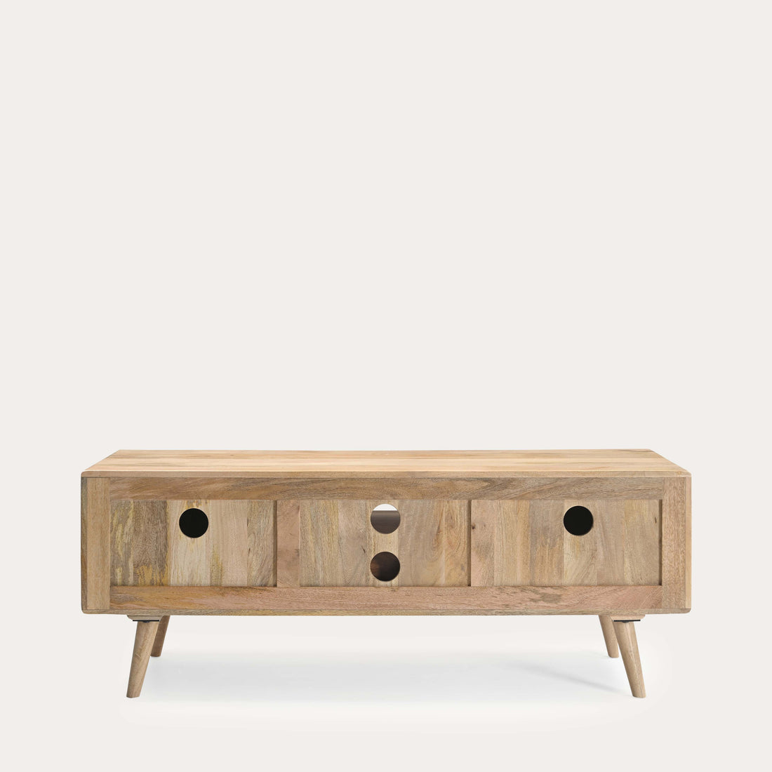 THE WOODEN CITY Honey Mango Large TV Unit