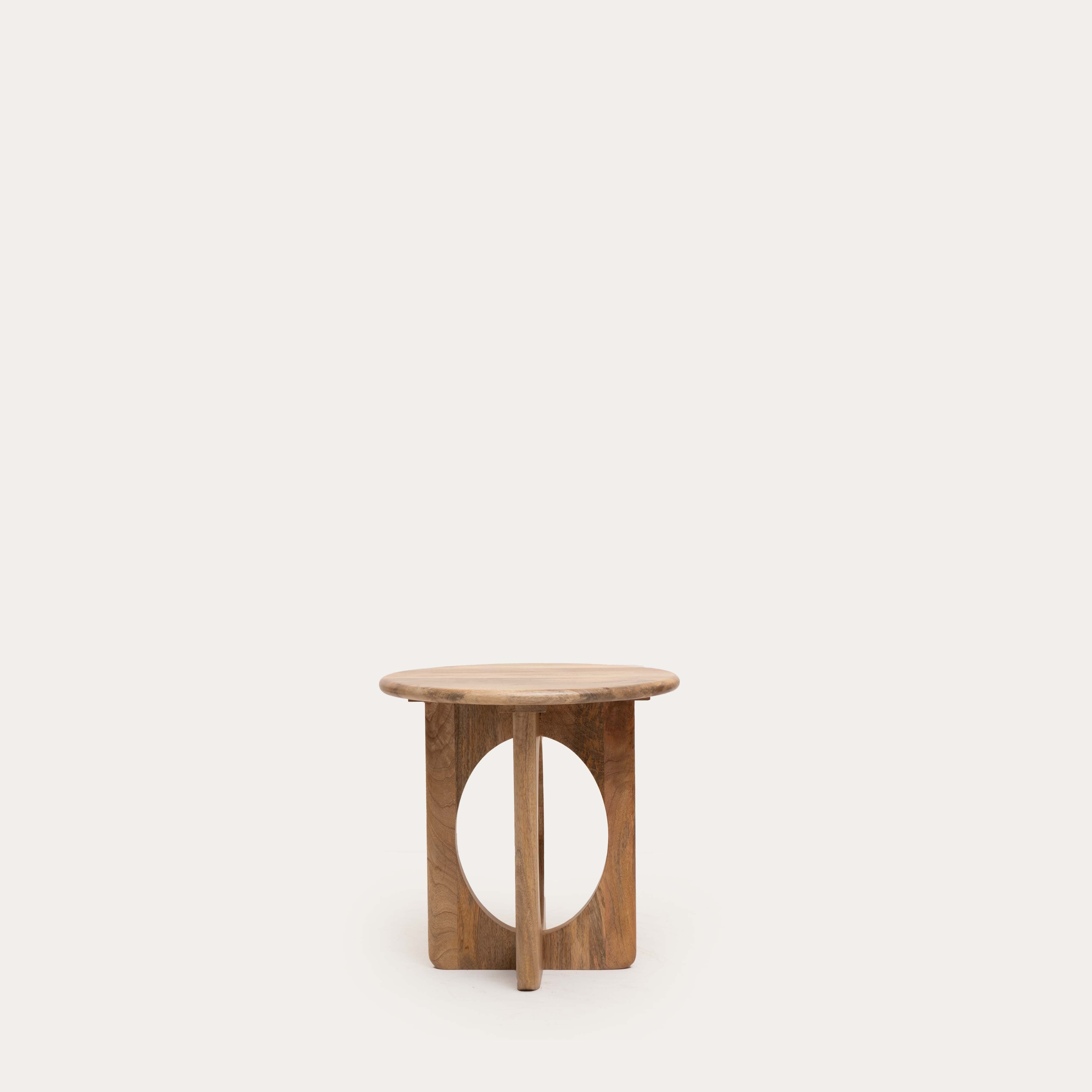 THE WOODEN CITY Mango Infinity Side Table (Natural)