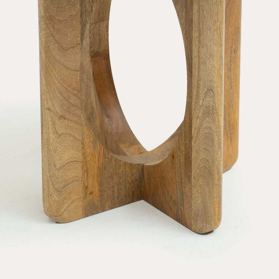 THE WOODEN CITY Mango Infinity Side Table (Natural)