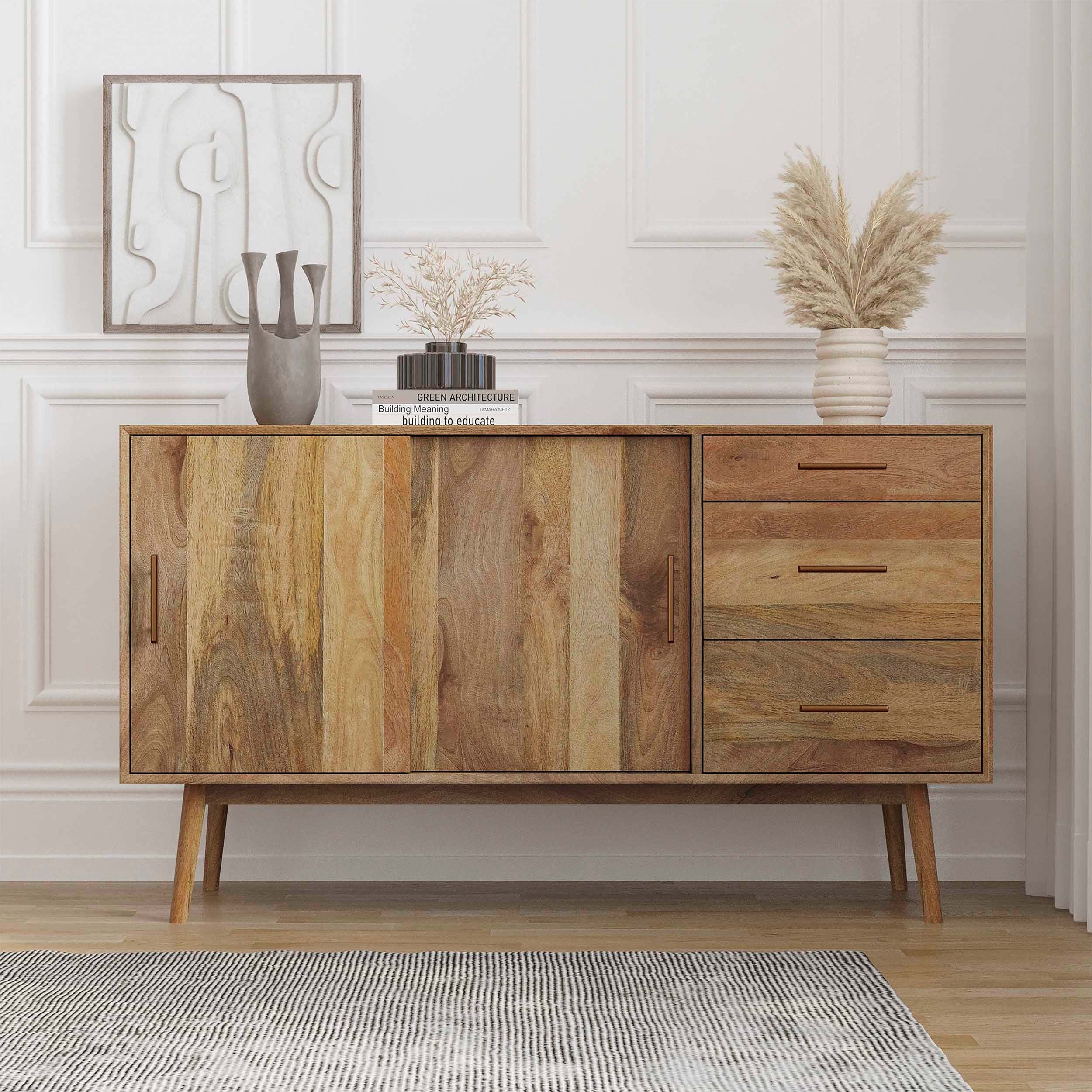 THE WOODEN CITY  Mango Large Sideboard