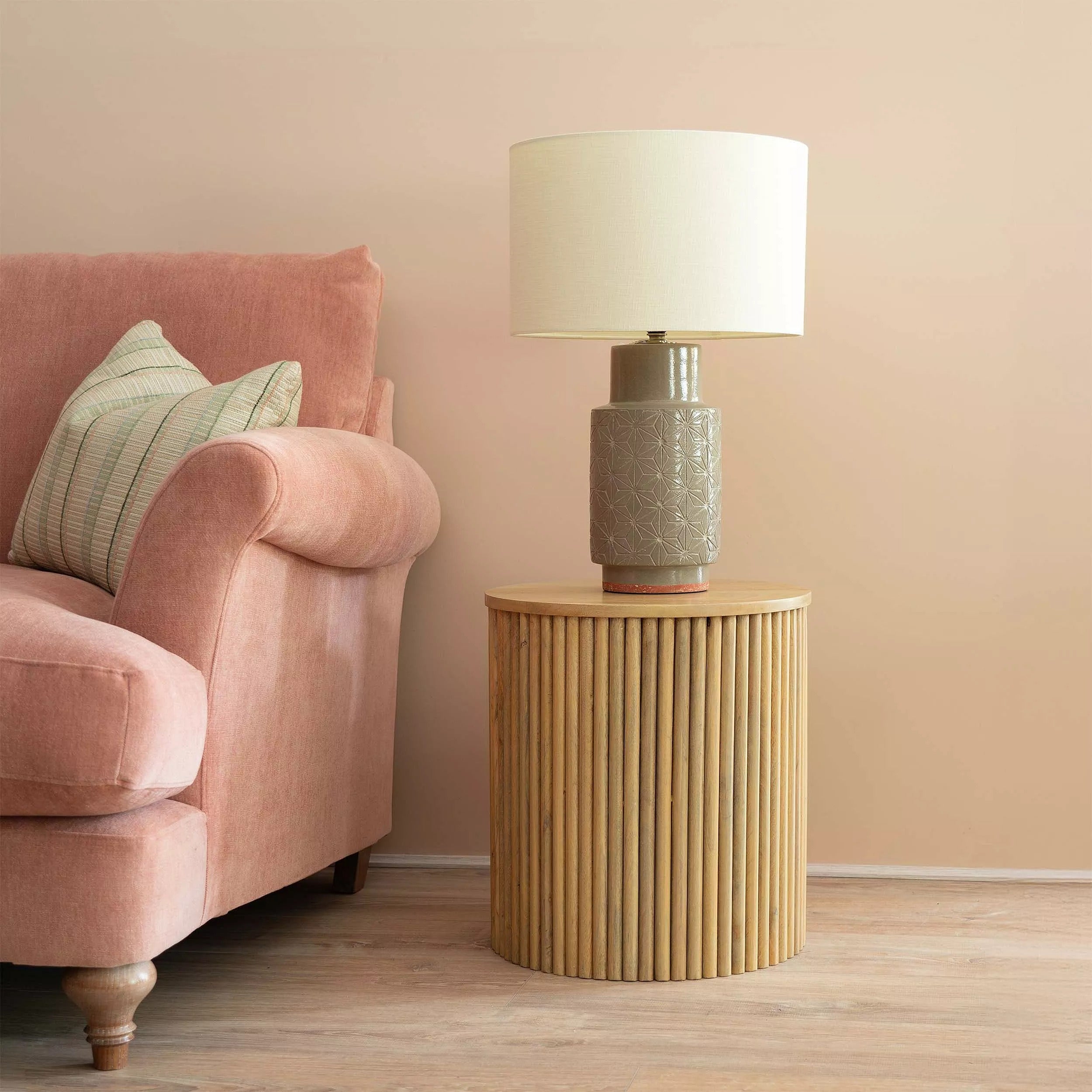 THE WOODEN CITY Florence Light Mango Side Table