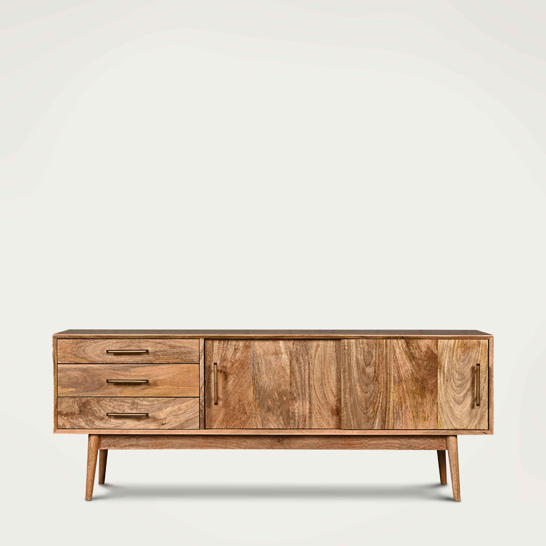 THE WOODEN CITY SOLID MANGO WOOD TV UNIT