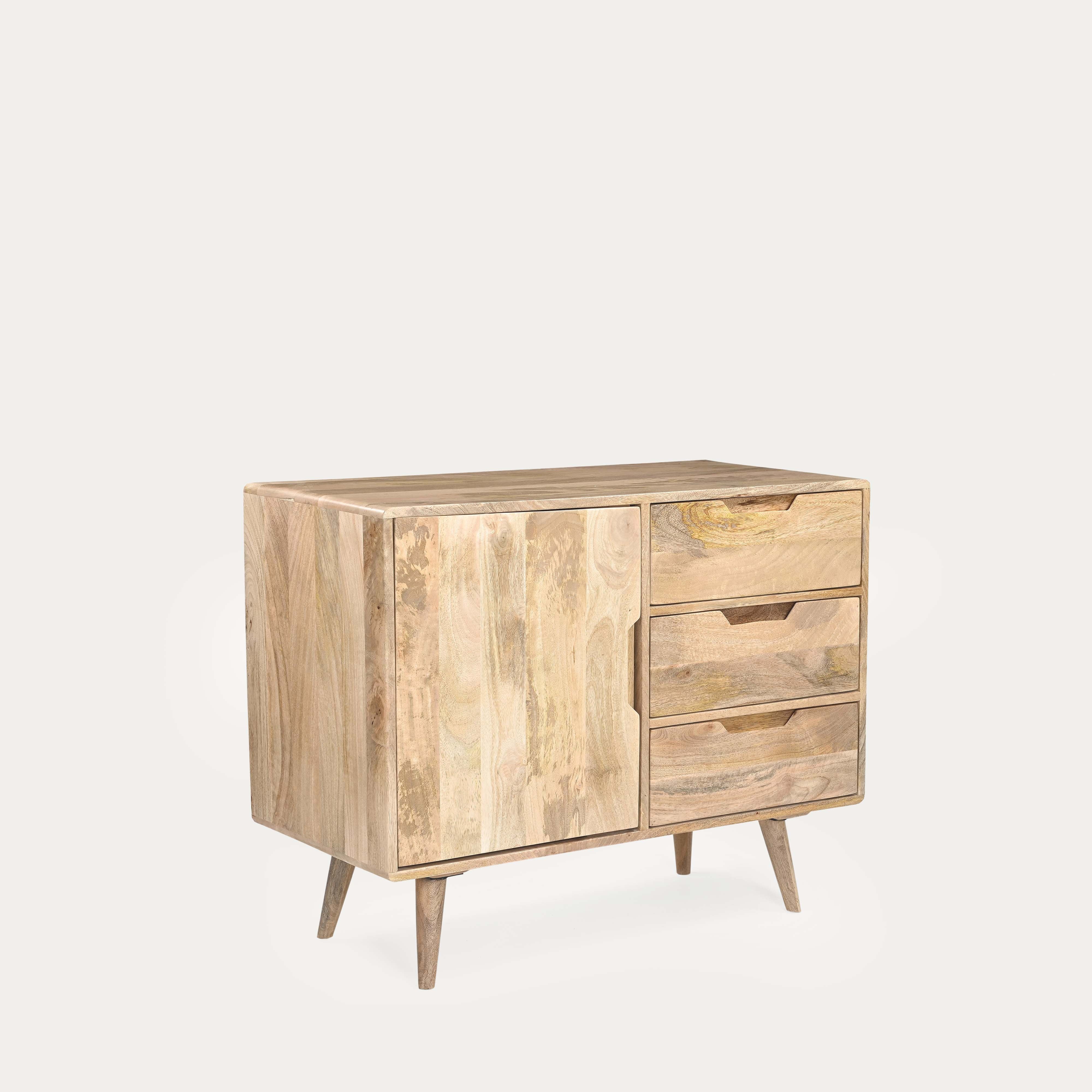 THE WOODEN CITY Oslo Walnut Mango Small Sideboard