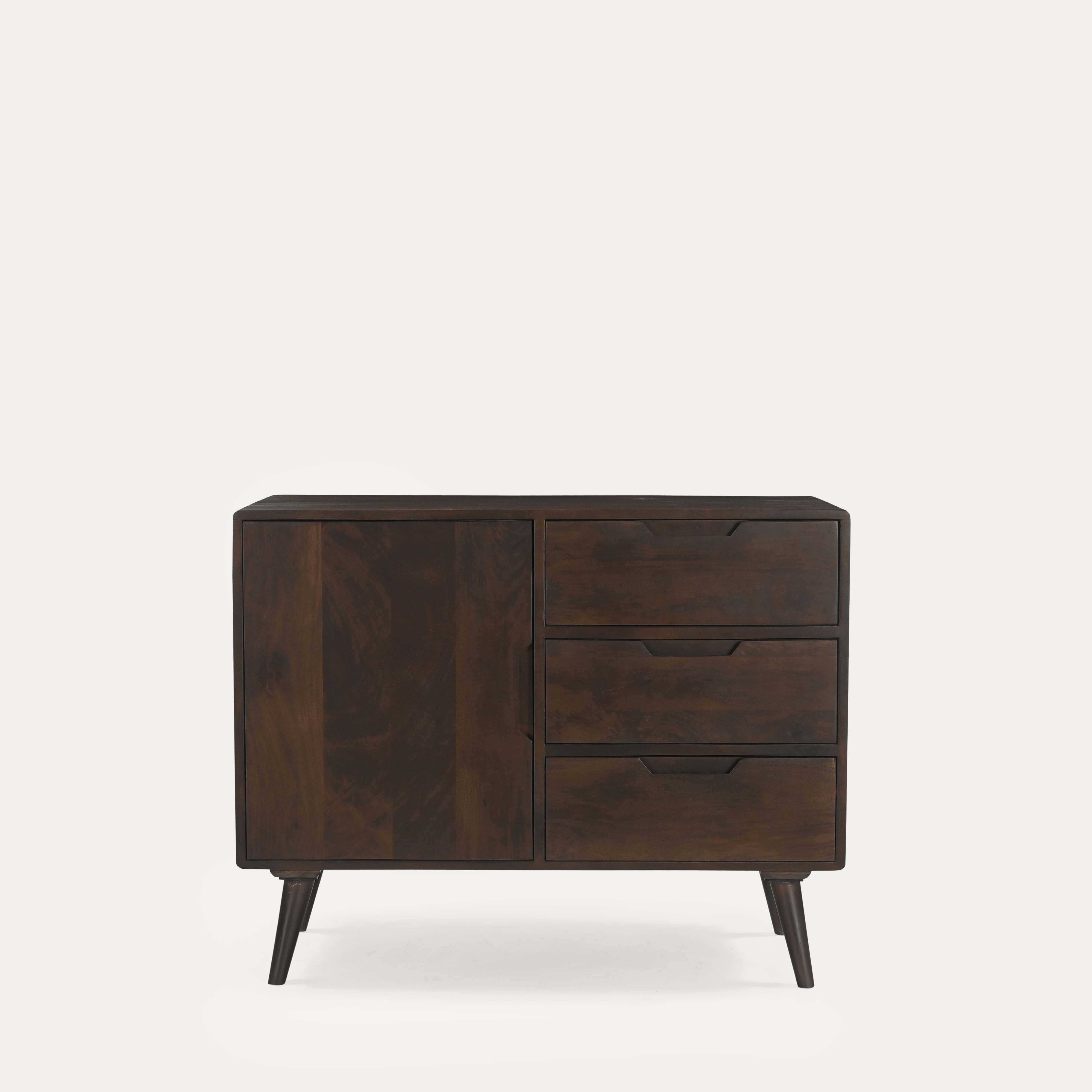 THE WOODEN CITY Oslo Walnut Mango Small Sideboard