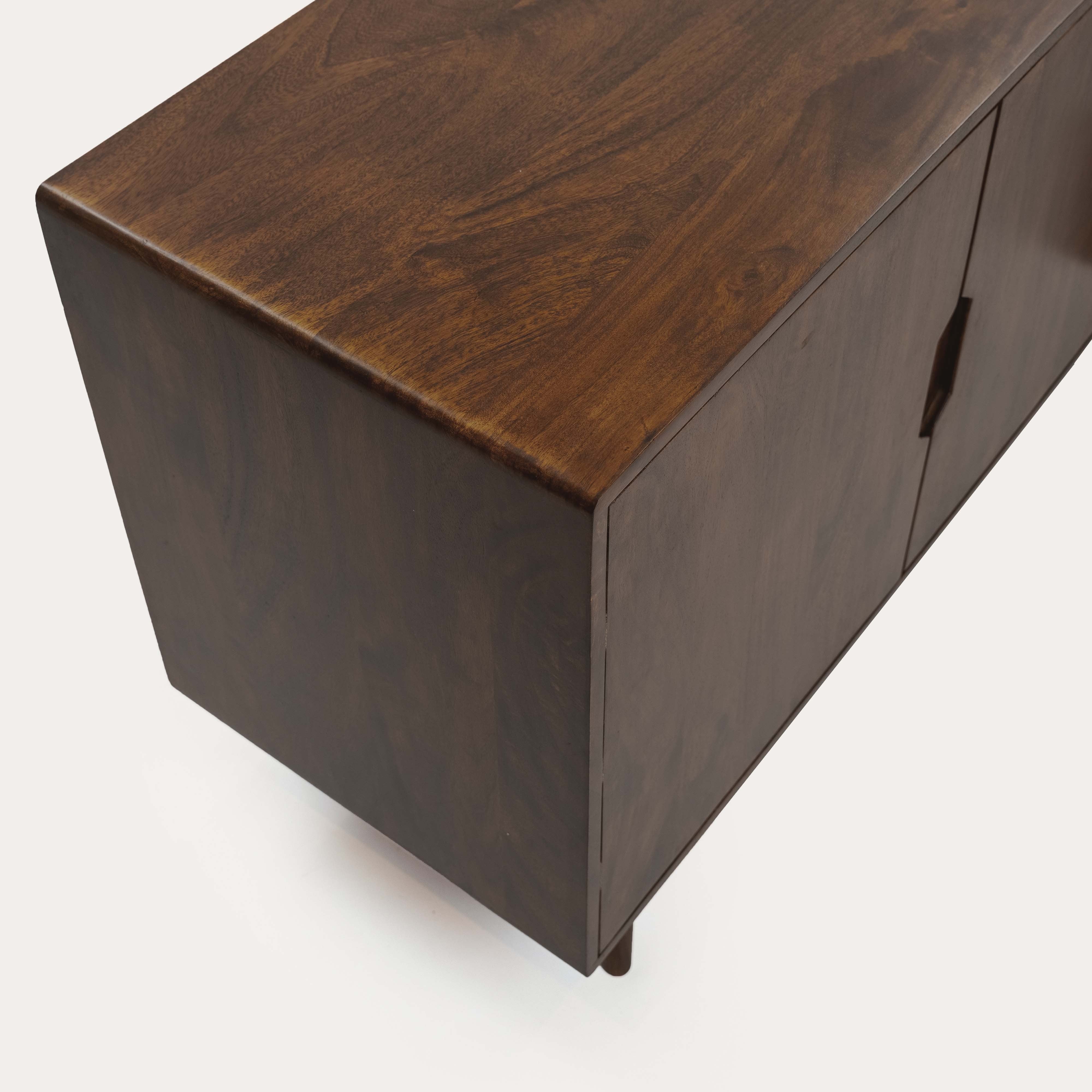 THE WOODEN CITY Solid Wood Side Board & Drawer | Wooden Cabinet with Storage for Kitchen and Home Living Room Furniture