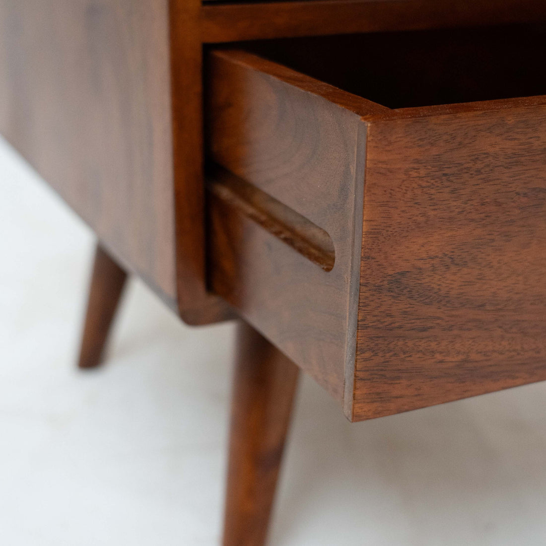 THE WOODEN CITY Solid Wood TV Unit, Free Standing, TV Cabinet with Storage