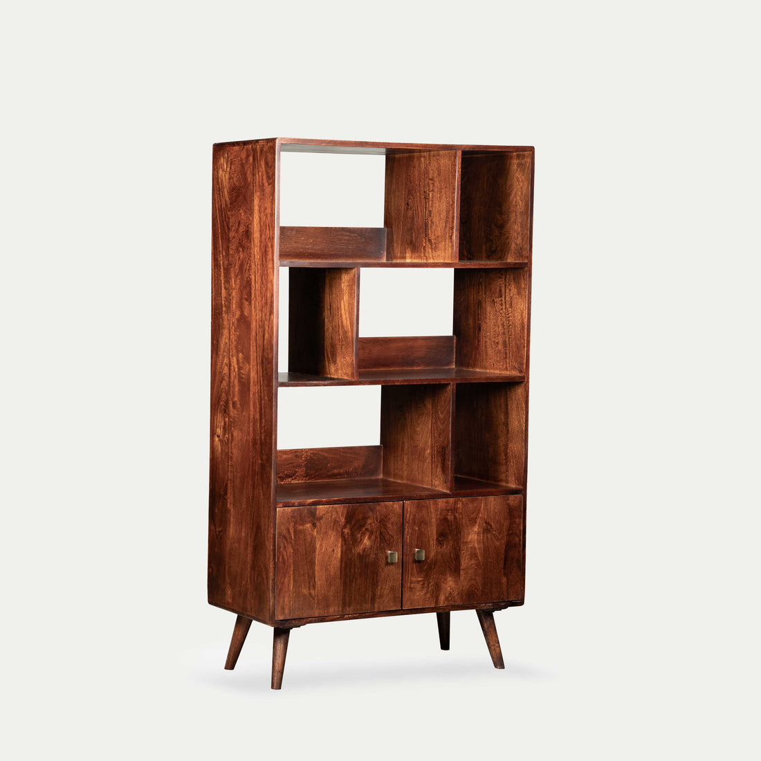 THE WOODEN CITY Solid mango wood book shelf