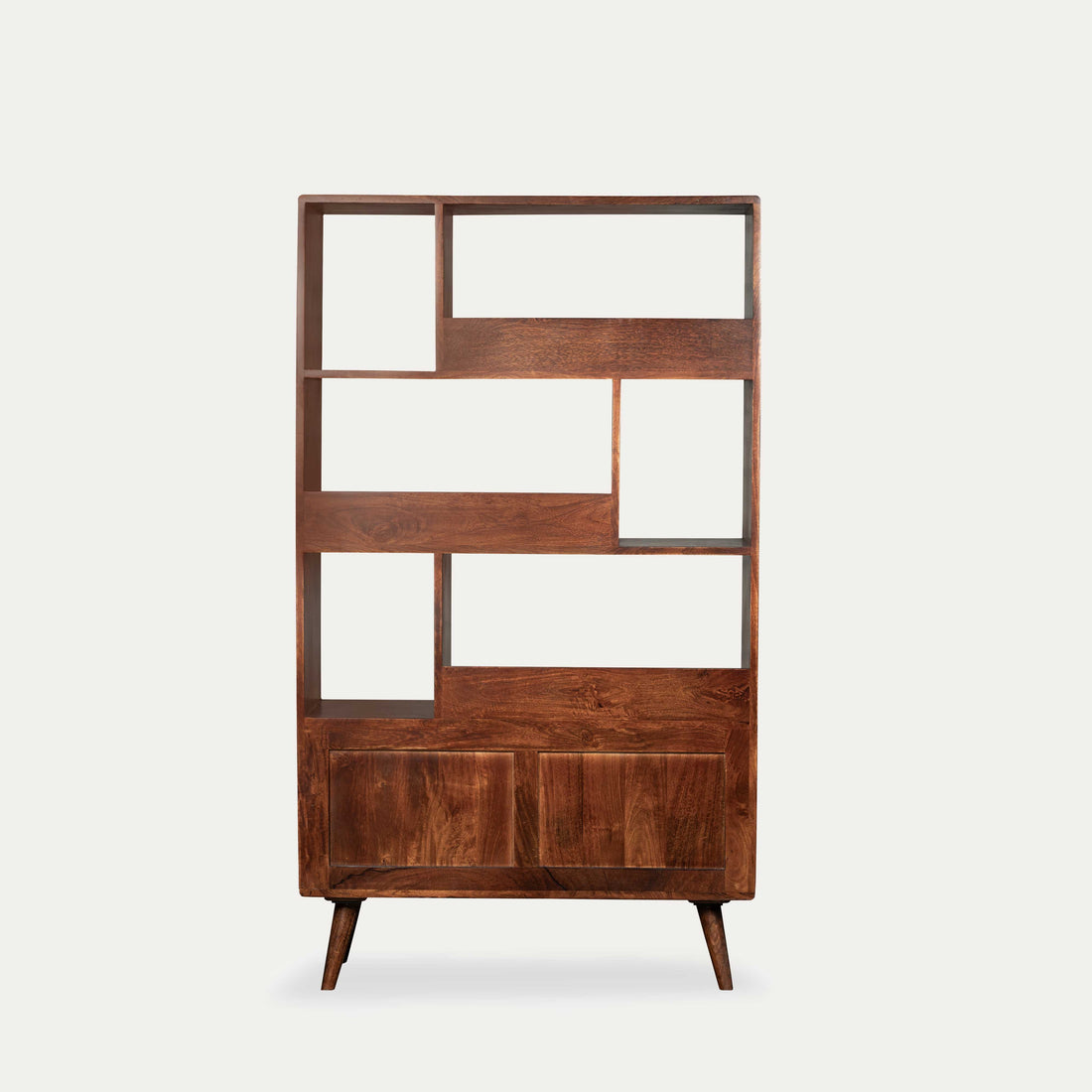 THE WOODEN CITY Solid mango wood book shelf