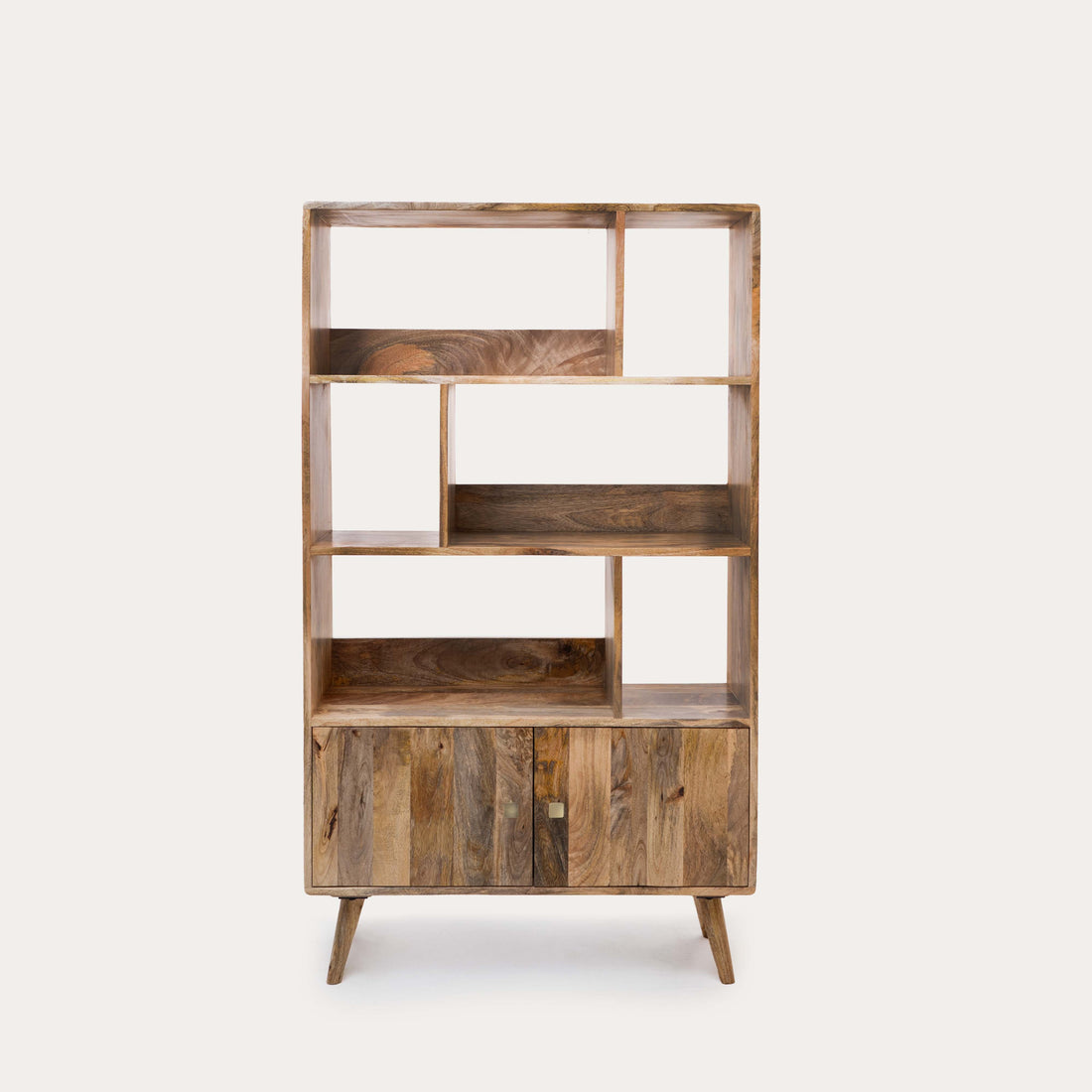 THE WOODEN CITY Solid mango wood book shelf