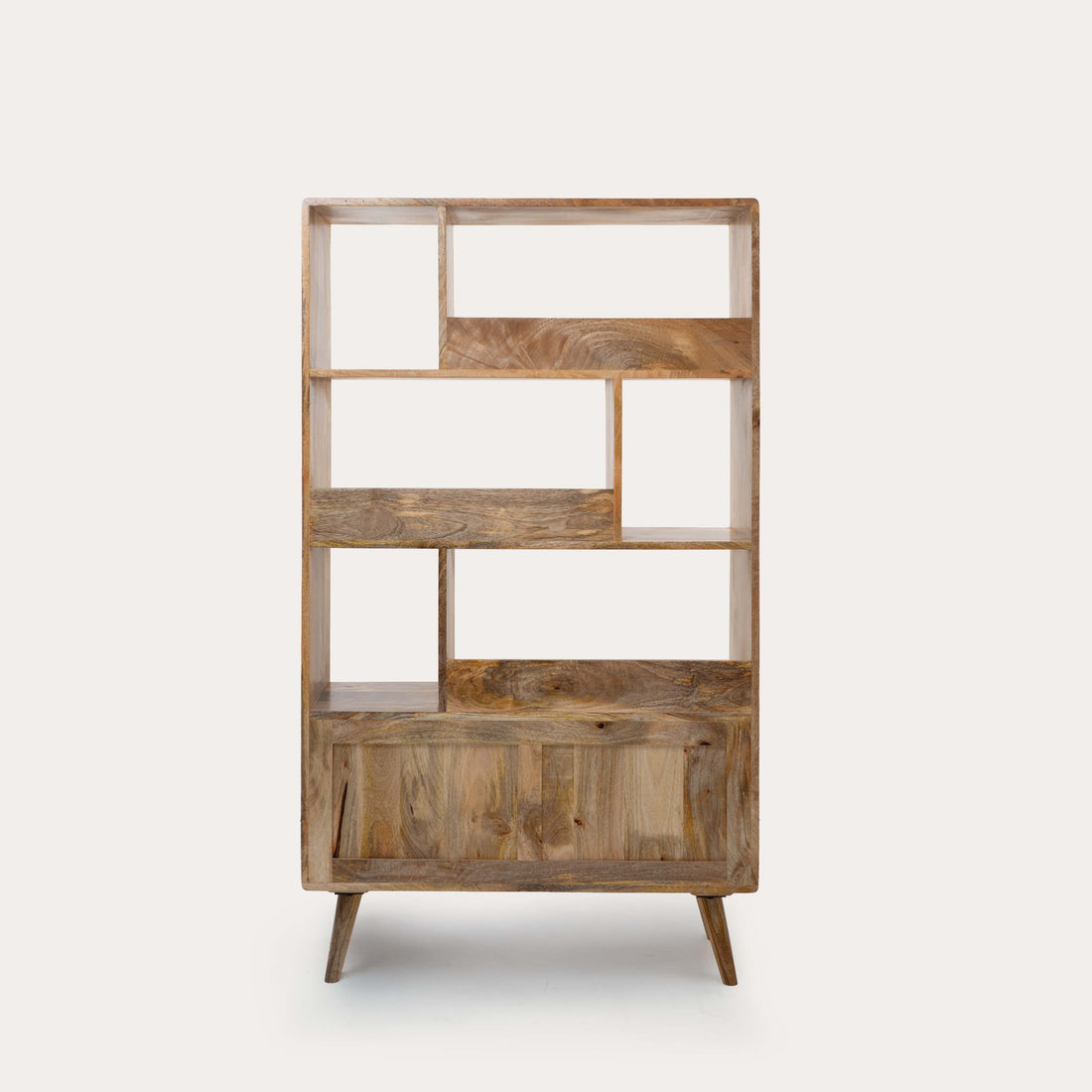 THE WOODEN CITY Solid mango wood book shelf