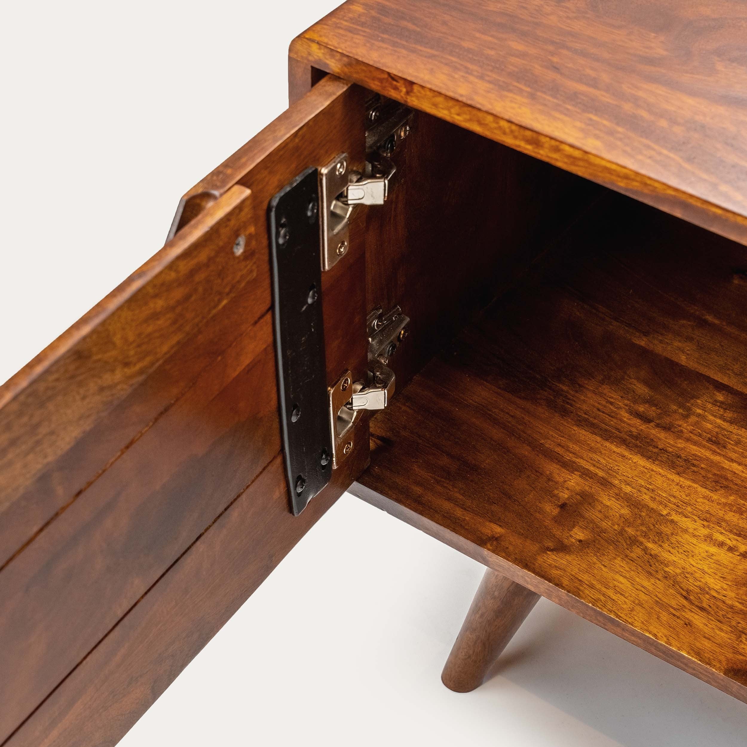 THE WOODEN CITY Honey Mango Large TV Unit