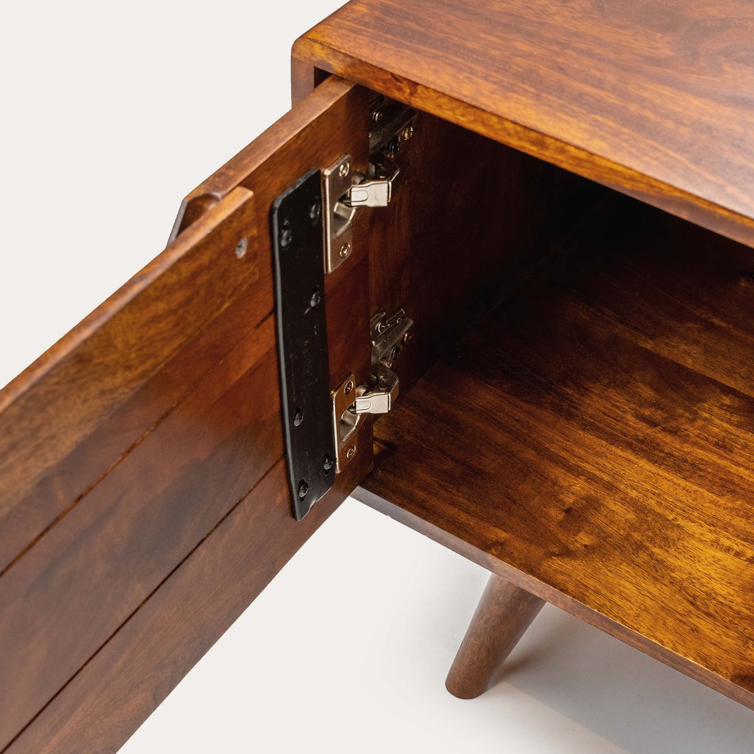 THE WOODEN CITY Honey Mango Large TV Unit